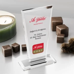 Huni Kesim Kristal Plaket