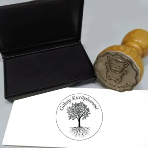 Ahşap Vintage Kitap Mührü
