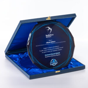 Tabak Kristal Plaket 10