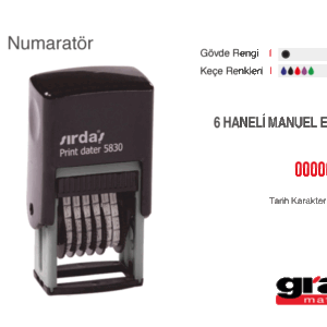 Sırdaş Print Dater 5810 Numaratör Kaşesi